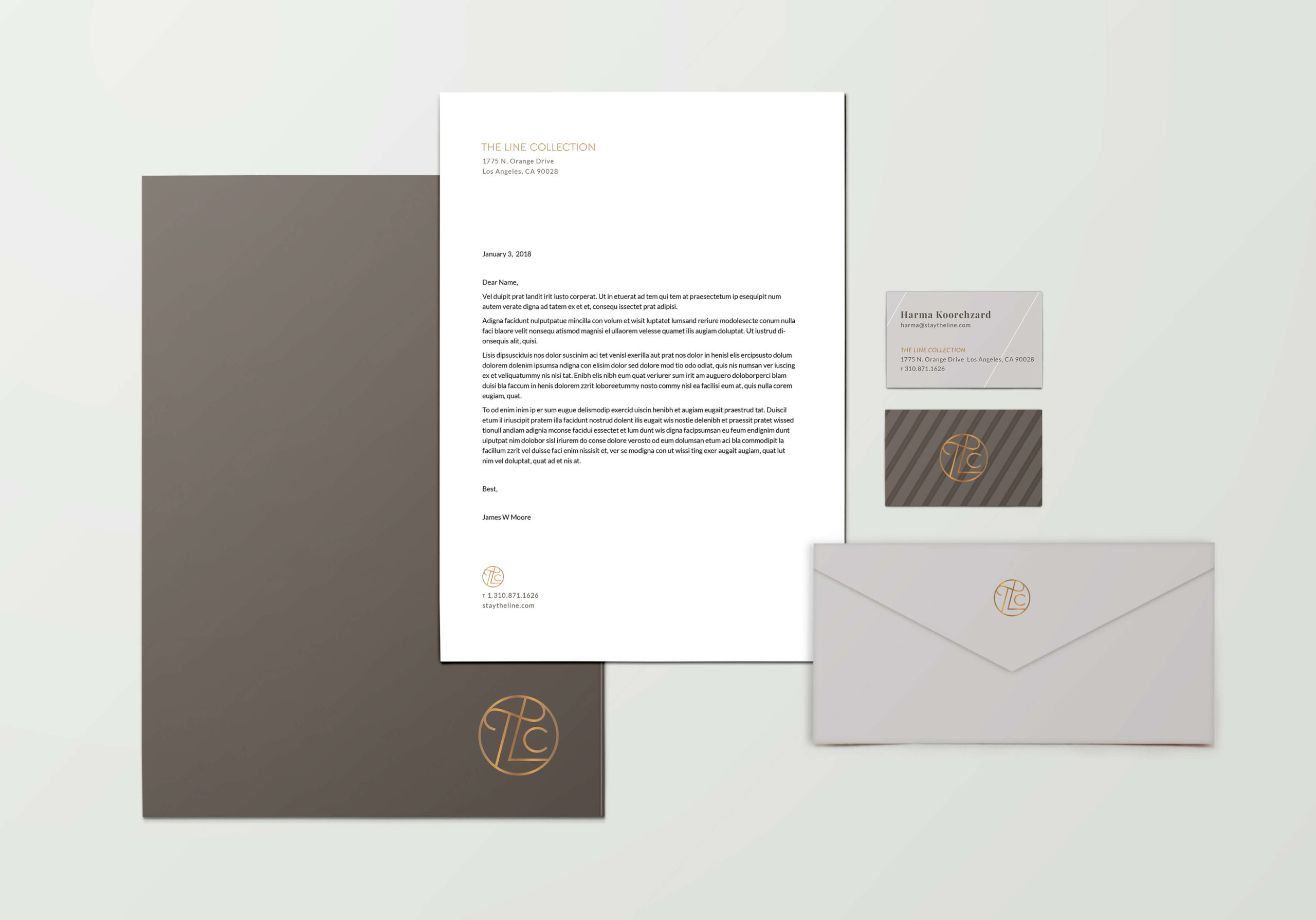 Tenderling Design The Line Collection Stationery